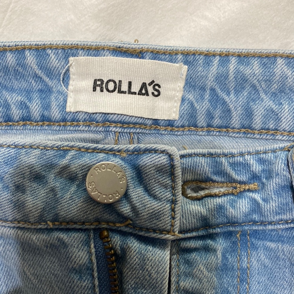 Rolla’s Women’s Sz 26 Original High Rise Straight Light Wash Jeans - CC AUSSIE